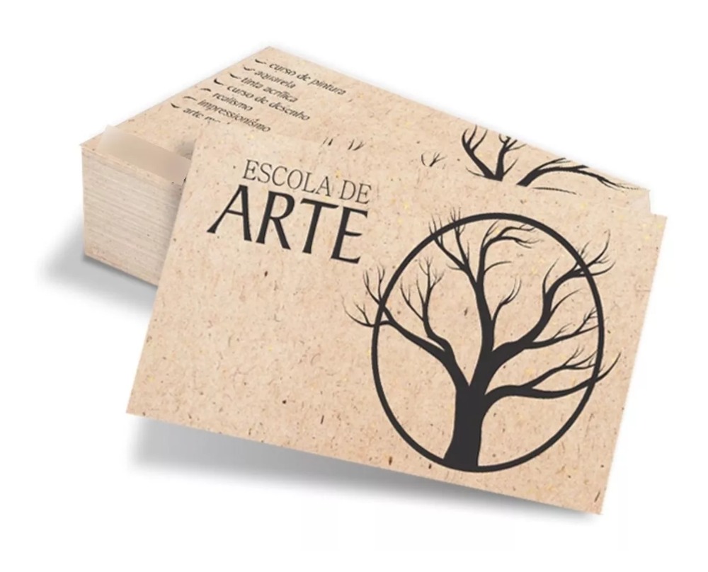 Cartão de Visita - Reciclado